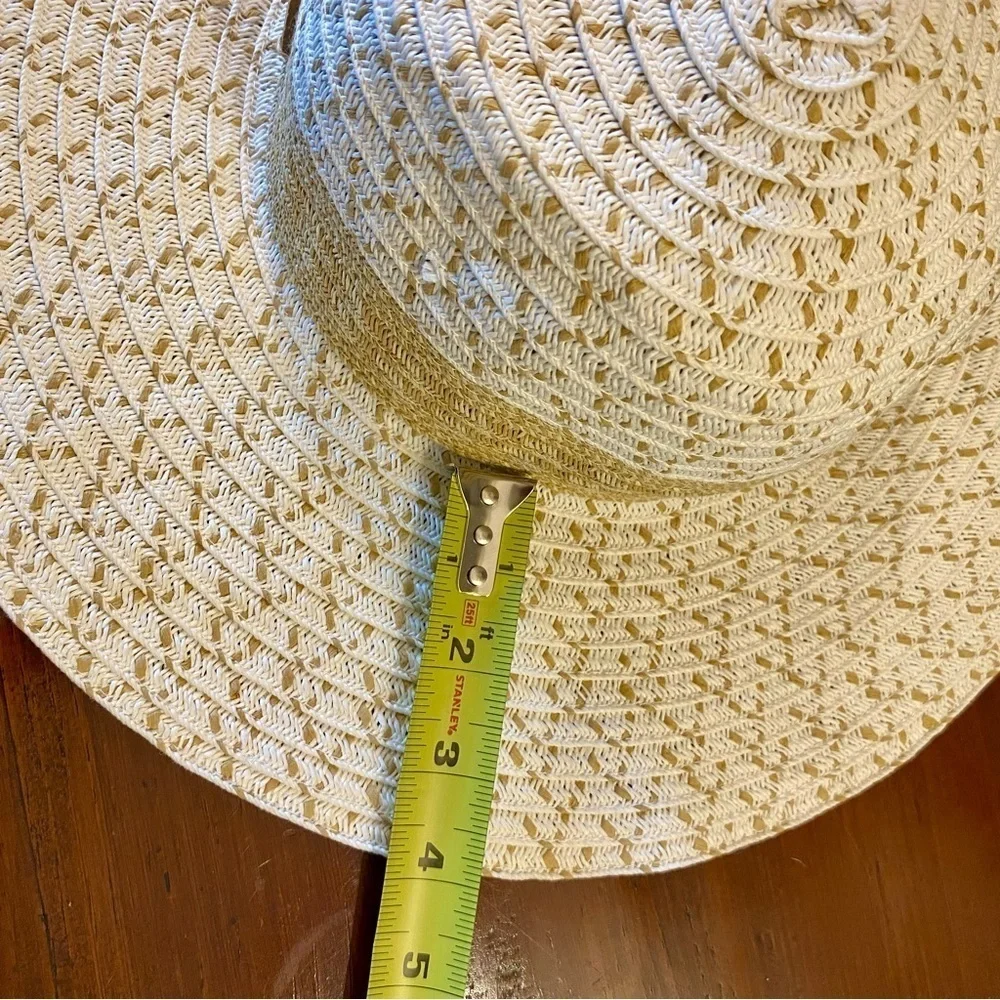 Panama Jack Natural Straw Sun Hat - Light Beige